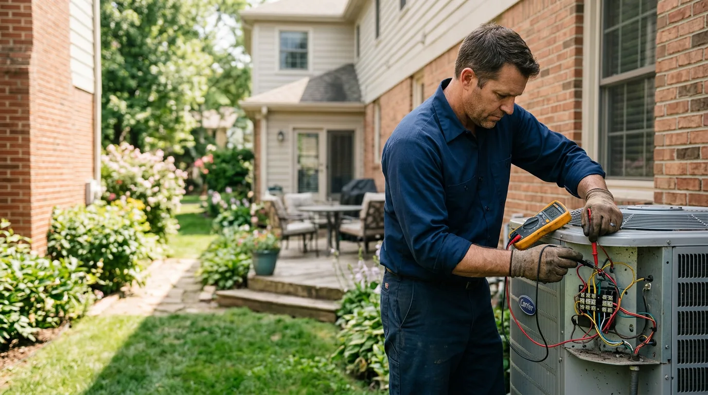 HVAC technician working near Caroleen, NC
